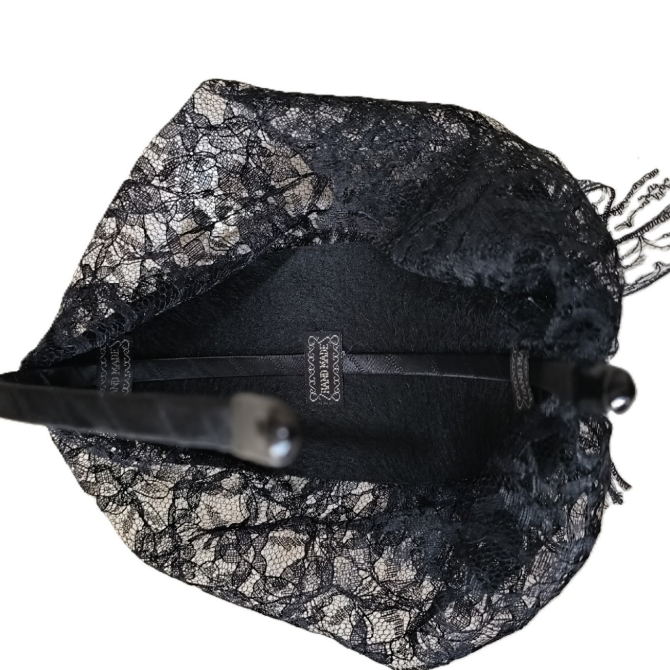 Vintage Polka Dot Lace Bow Beret Headband Wholesale