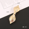 Minimalist Solid Color Bow Stripe Hair Clip