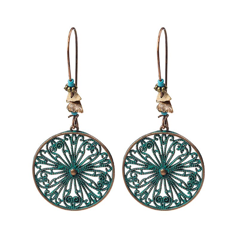 Bohemian Ethnic Retro Hollow Geometric Earrings