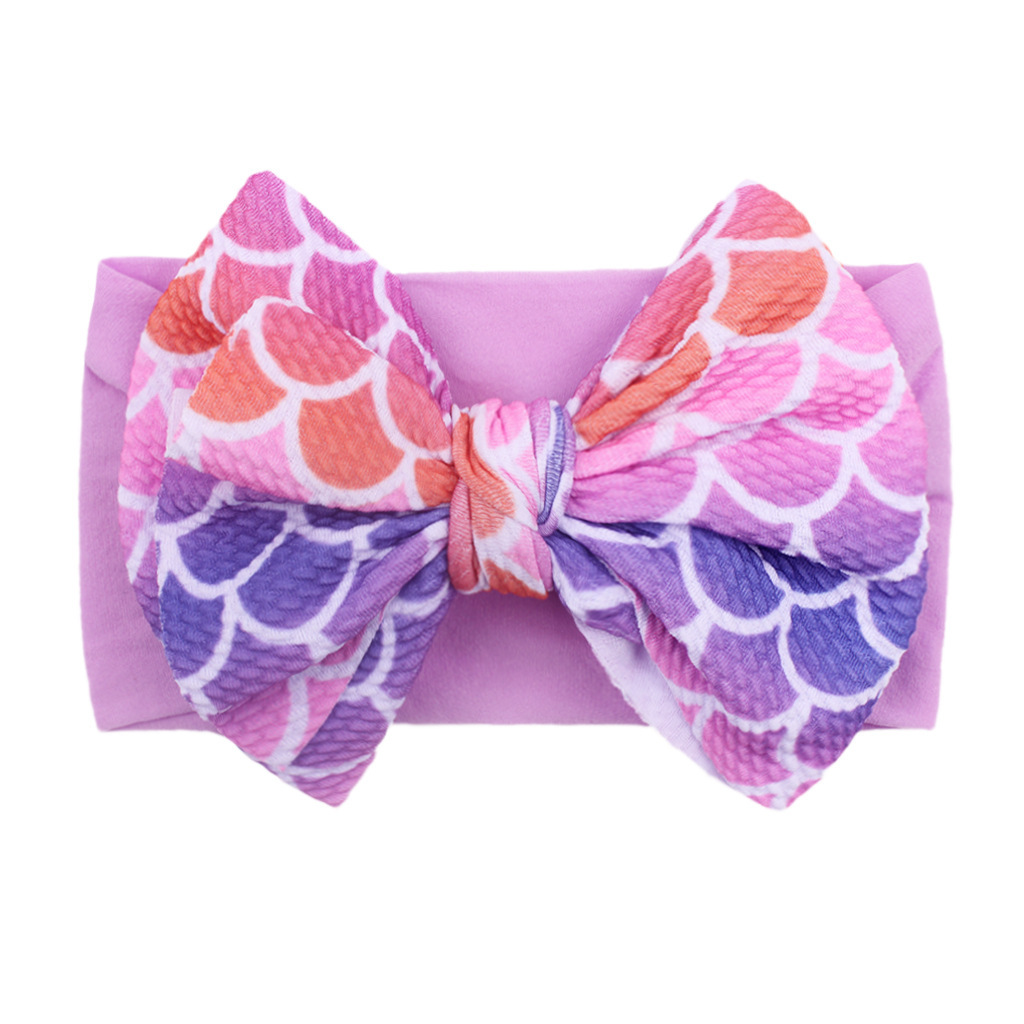 Cute Soft Nylon Bow Headband for Infants & Toddlers