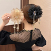 Spring/Summer Versatile Tassel Flower Shark Hair Clip