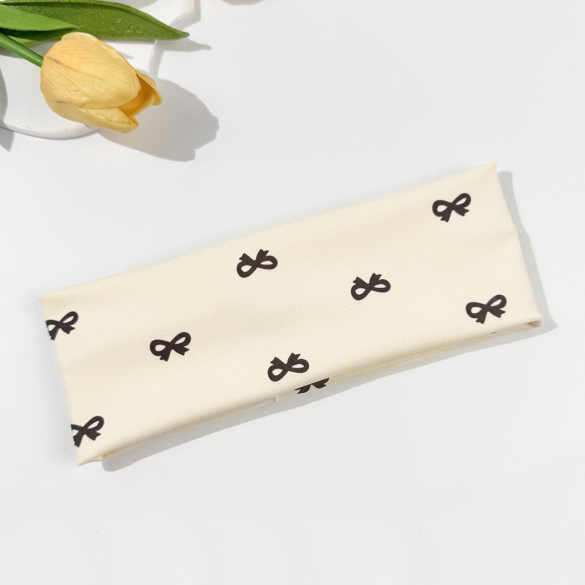 Daily Versatile Bow-print Elastic Hair Band