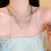 Layered Tassel Clavicle Necklace