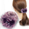 Korean Floral Mesh Scrunchie