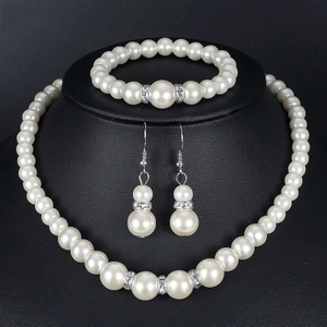 Women Pearl Jewelry 3 Piece Set