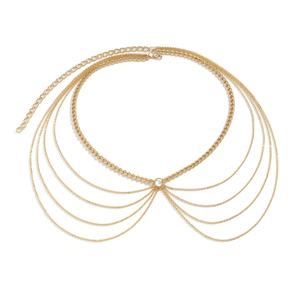Summer Simple Multi-Layer Tassel Gold Waist Chain for Women – Fashion Body Chain