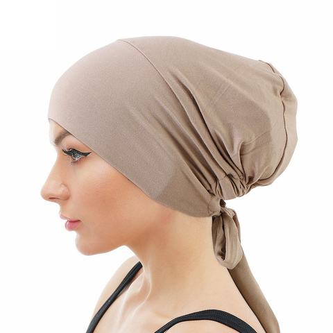 Super Soft Elastic Ethnic Scarf Cap
