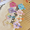 Cute Flower Shaped Acrylic Hair Clips for Women Girls