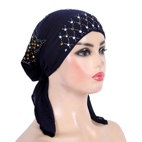Rhinestone Tie Turban • Sparkle Comfort