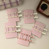 Cherry Bear Plaid No-Bend Hair Clips Sweet Side Barrettes Makeup Clips
