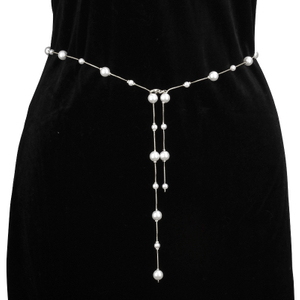 Faux Pearl Drop Waist Chain