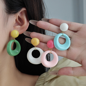 Dopamine Colorful Hoop Earrings