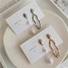 Geometric Baroque Pearl Earrings