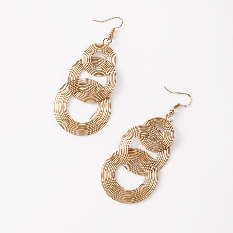 New Fashion Metal Multi-Layer Circle Earrings