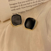 Irregular Square Stud Earrings, Luxury Minimalist Ear Jewelry for Women