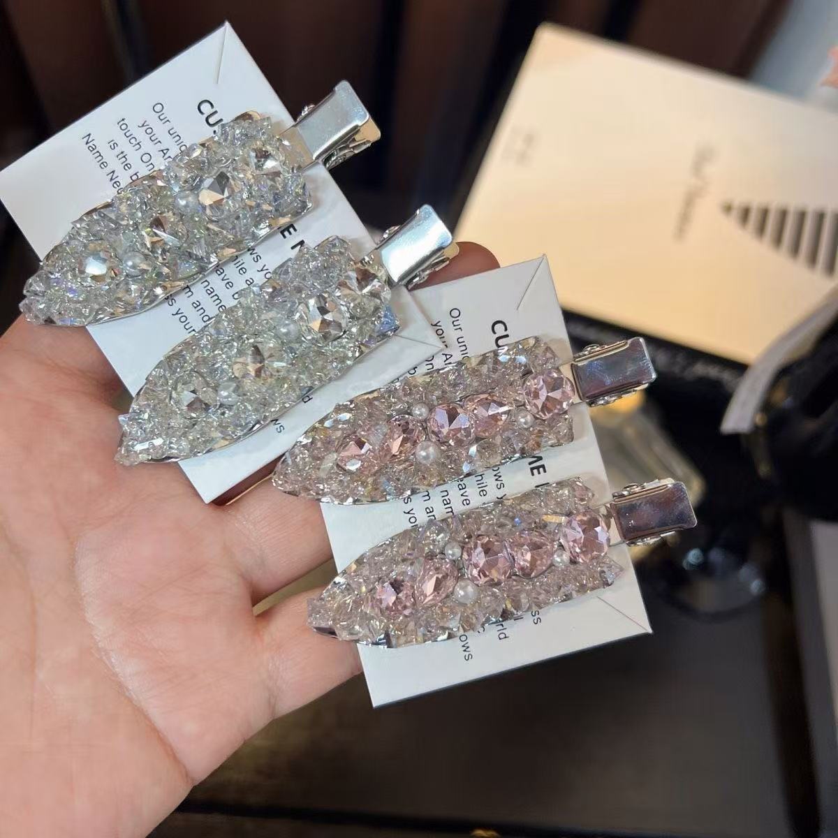 Exquisite Rhinestone Invisible Hair Clip