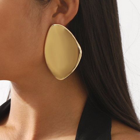Cyberpunk Irregular Pebble Drop Earrings