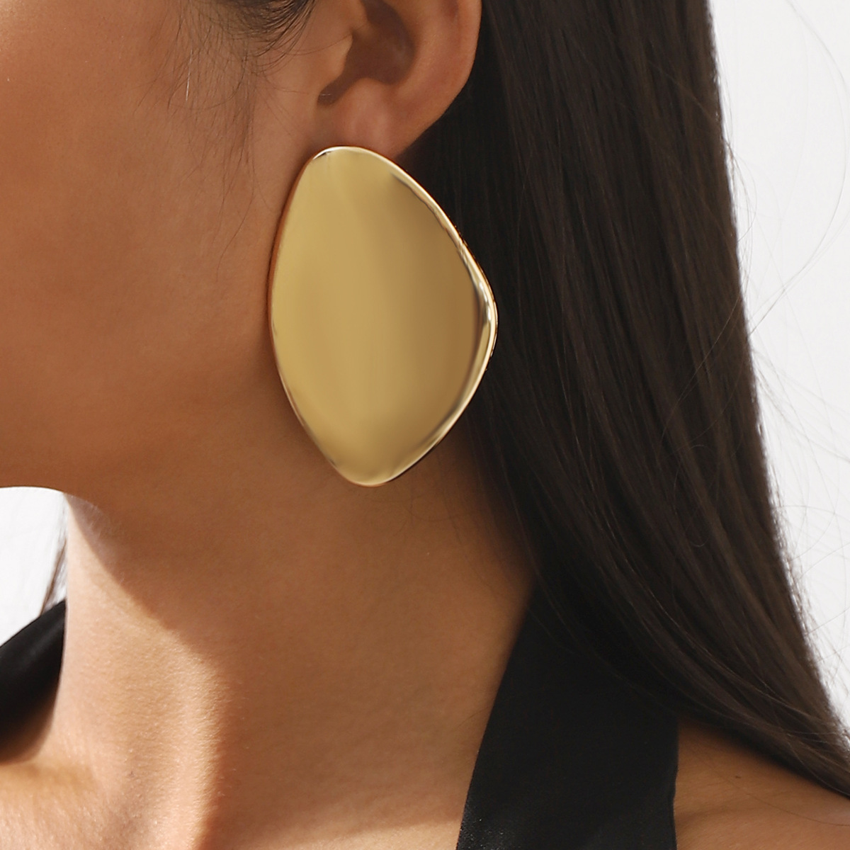 Cyberpunk Irregular Pebble Drop Earrings