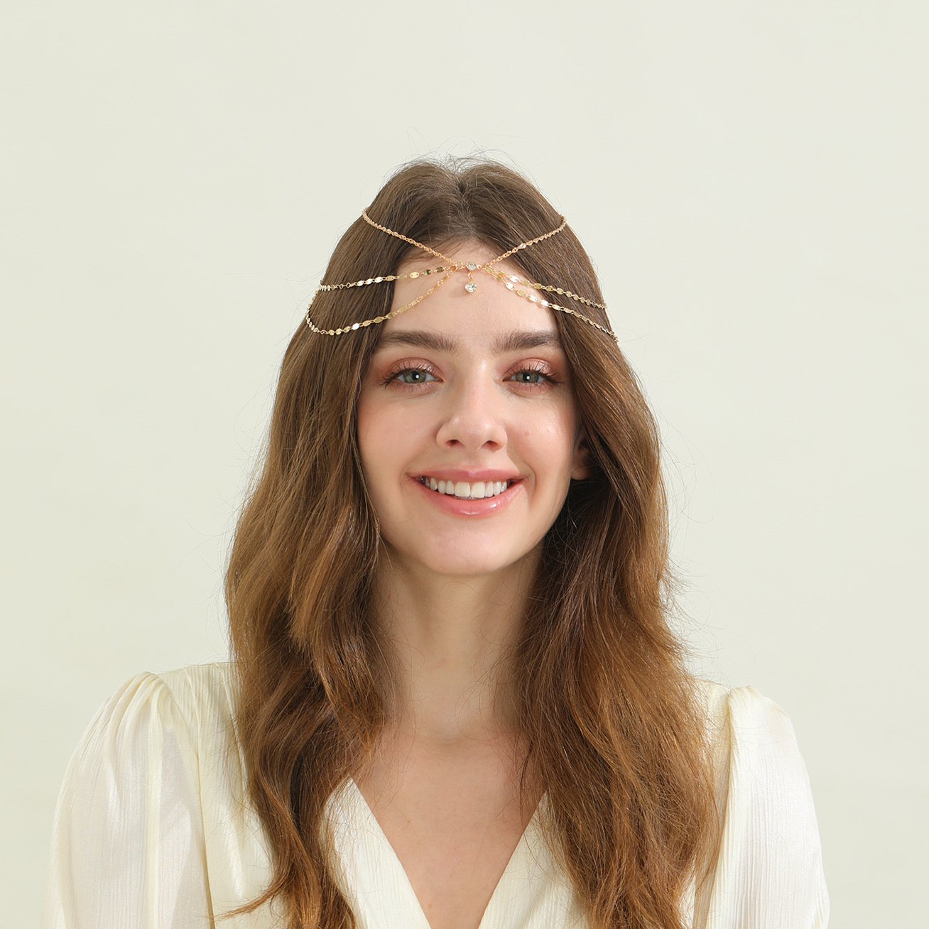 Vintage Boho Tassel Forehead Chain