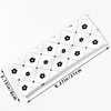 Retro diamond-patterned small floral knitted hair band