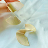European American Vintage Spiral Geometric Fan Earrings for Women