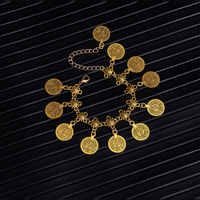 Bohemian Vintage Tassel Coin Anklet