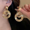 Vintage Circle Statement Earrings