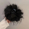 Multi Bow Feather Hair Claw Clip