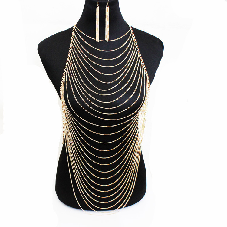 European Sexy Hollow Body Chain for Women – Bikini Beach Body Chain