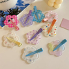 Cute Flower Shaped Acrylic Hair Clips for Women Girls