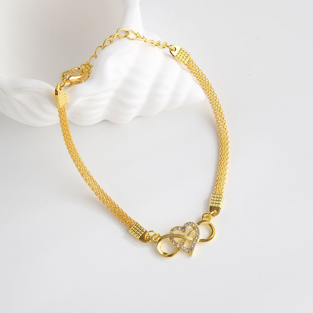 Infinity Heart Anklet for Women