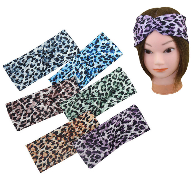 Knotted Leopard Print Headband for Women