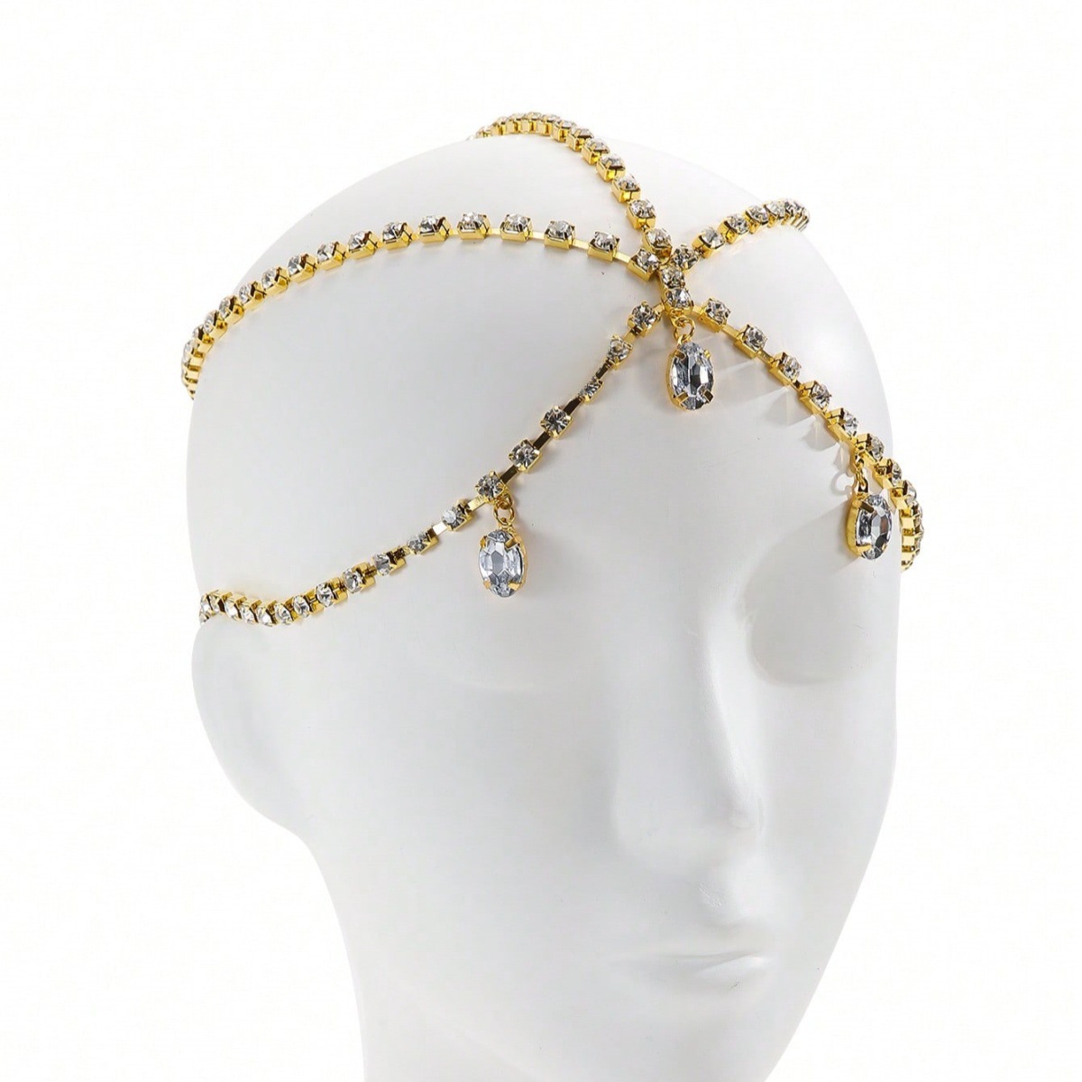 Luxury Crystal Tassel Forehead Chain