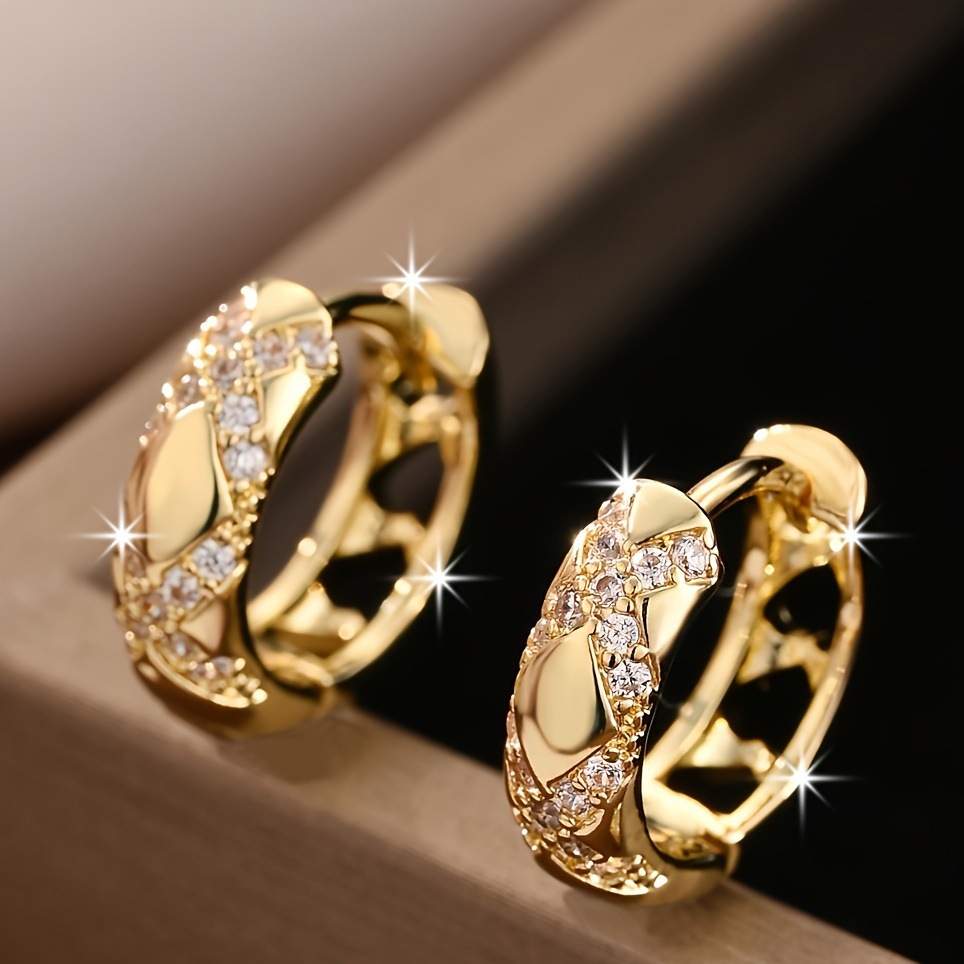 Vintage Cross Hoop Hollow-out Earrings