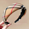 Classic Khaki Plaid Headband