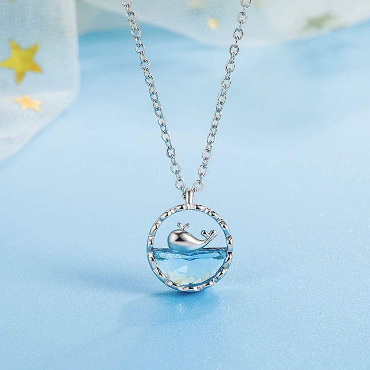Whale & Ocean Series Clavicle Necklace for Women 