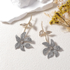 Rhinestone Flower Statement Earrings