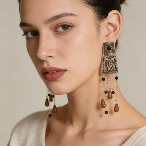 Vintage Bohemian Tassel Earrings