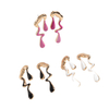 Liquid Metal Irregular Drip Earrings