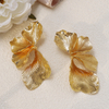Vintage Double Layer Flower Leaf Tassel Earrings